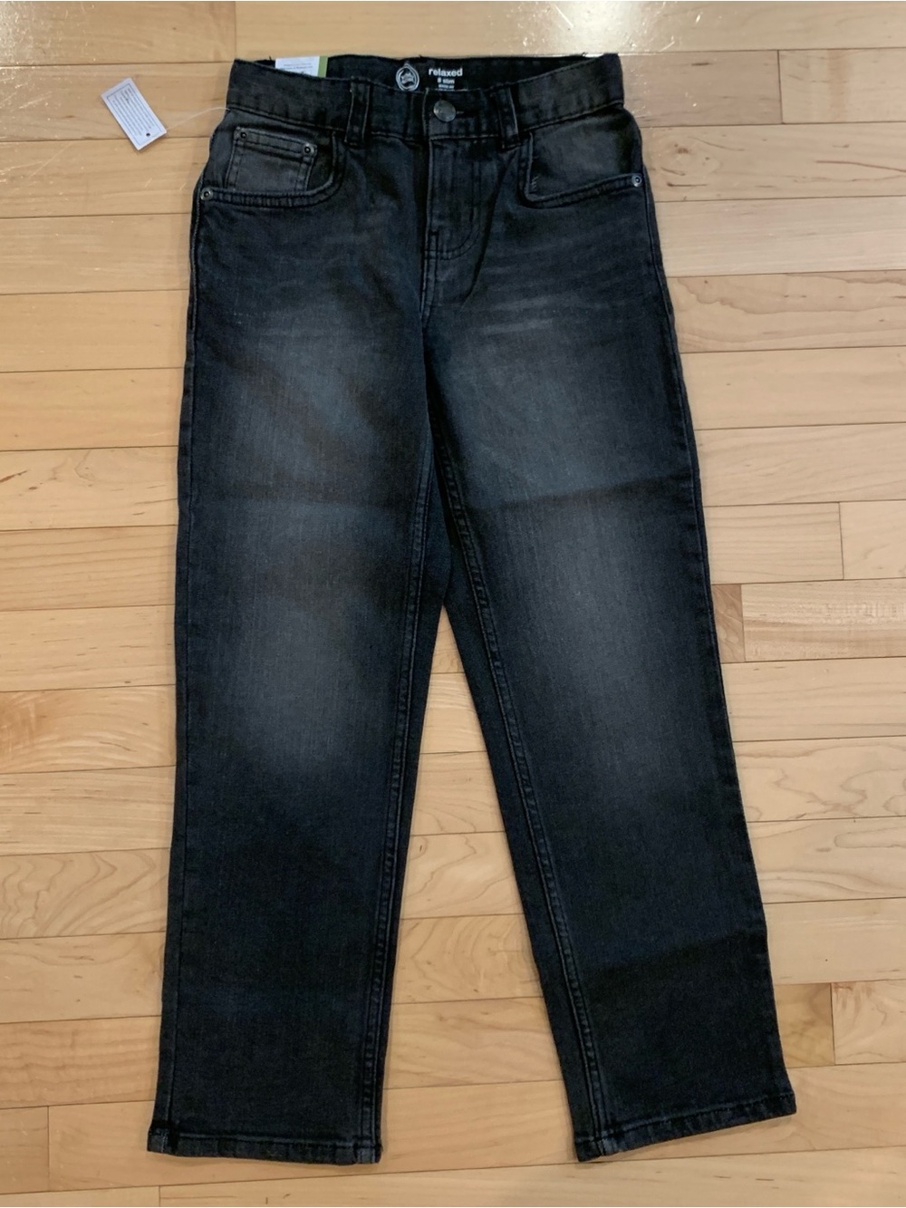 New! Wonder Nation Boys Black Jeans – Size 8 Slim | Relaxed Fit Adjustable Waist